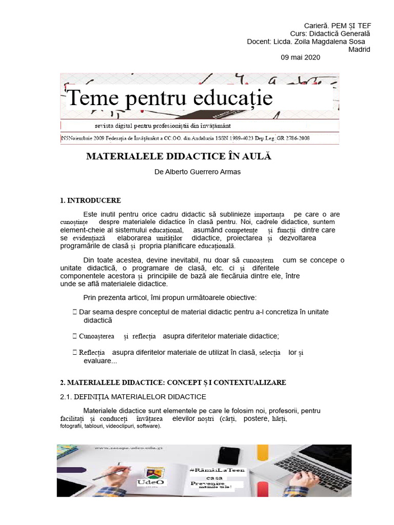 Materialele Didactice-Convertite | PDF