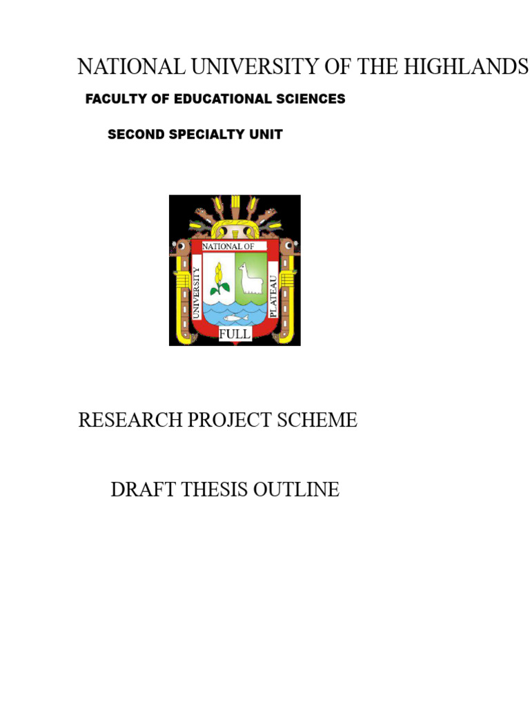 Research Project Thesis Outline Guide | PDF | Sampling (Statistics ...