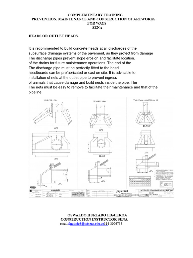 Construction and Maintenance of Drainage Structures | PDF | Storm Drain ...