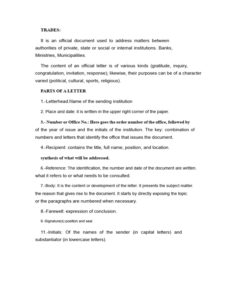 Official Document Structure Guide | PDF