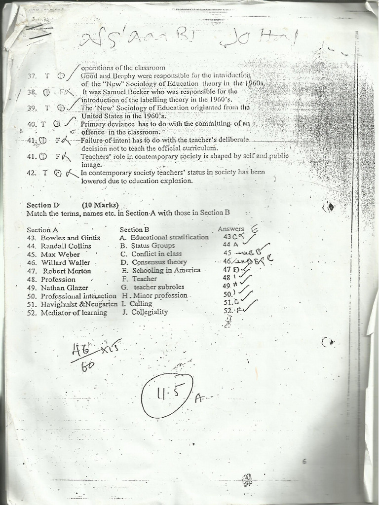 Edu Past Papers | PDF