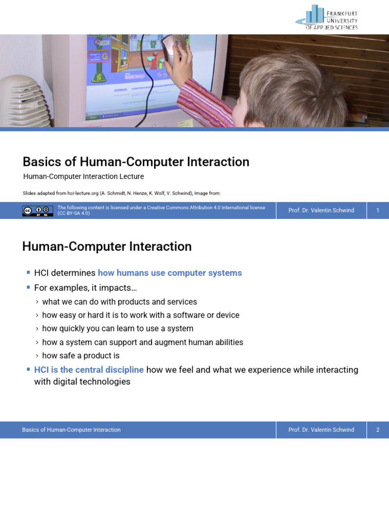 Basics of Human-Computer Interaction | PDF | Human–Computer Interaction ...