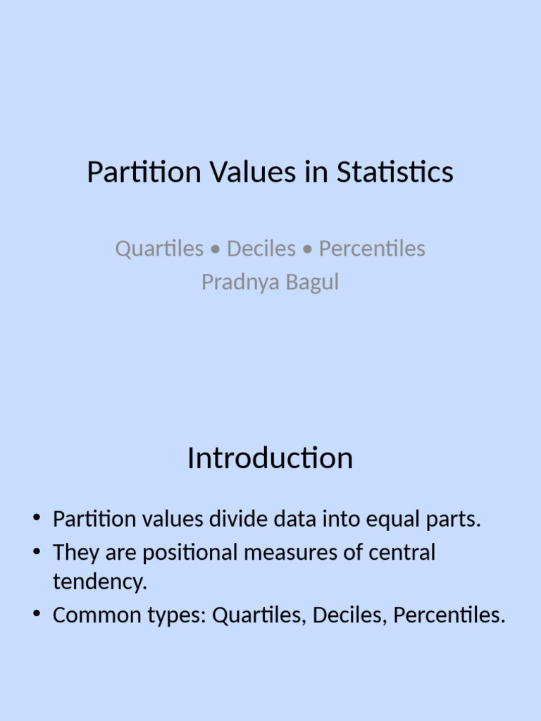 Partition Values Beautiful | PDF