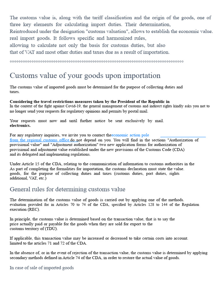 Understanding Customs Valuation Methods | PDF | Prices | Customs