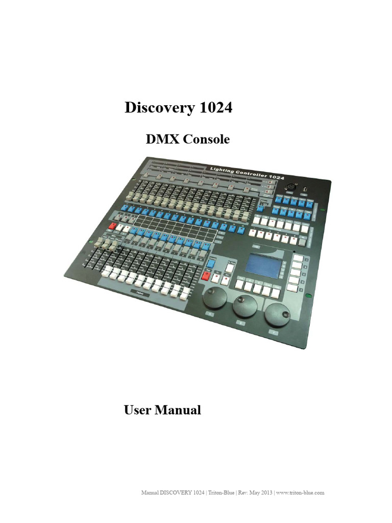 Discovery 1024 DMX Console Manual | PDF | Computing | Computer Engineering