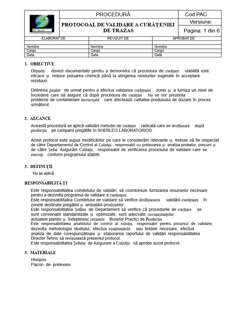 Pac Protocolul de Validare A Curățeniei Urmărilor | PDF