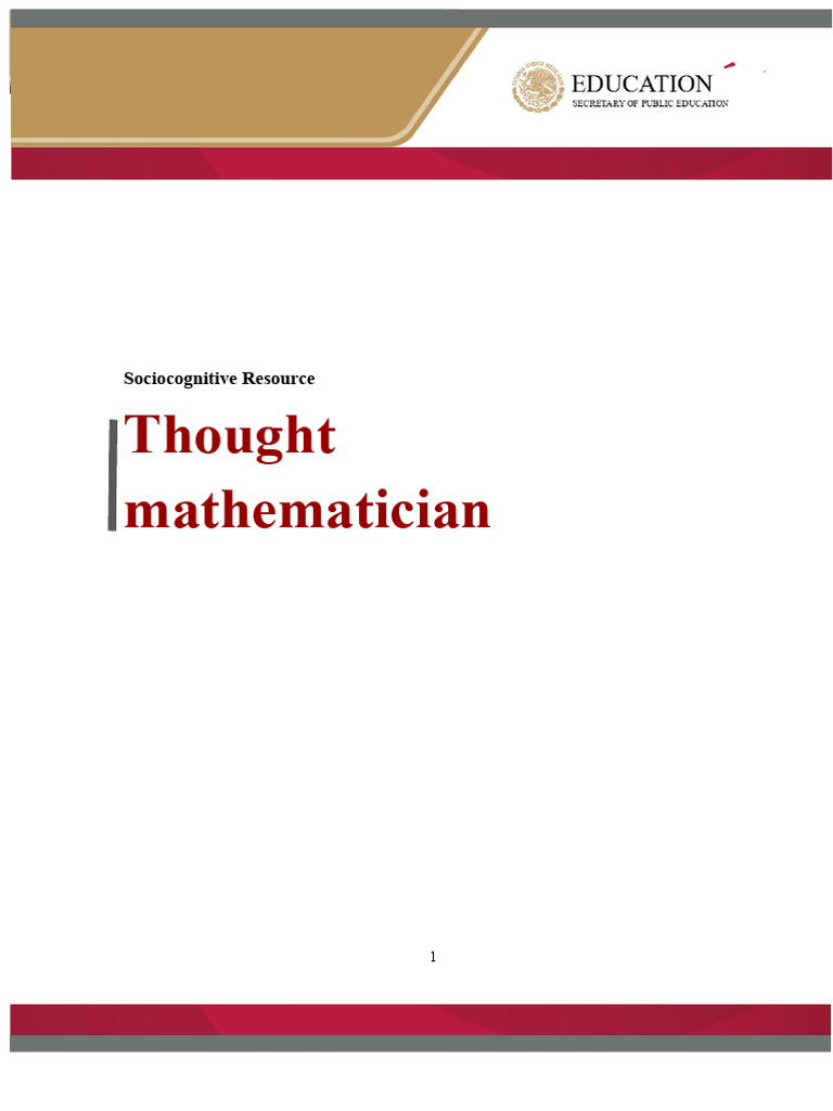 Enhancing Mathematical Thinking in Education | PDF | Mathematics ...