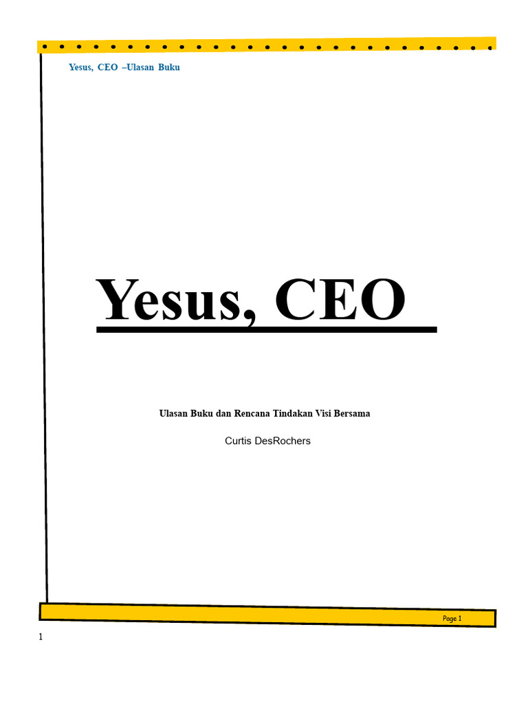 Jesus CEO PDF | PDF