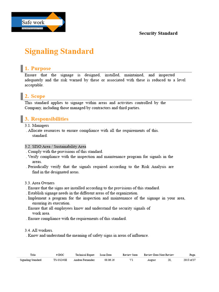 Signage Compliance and Safety Standards | PDF | Color | Road