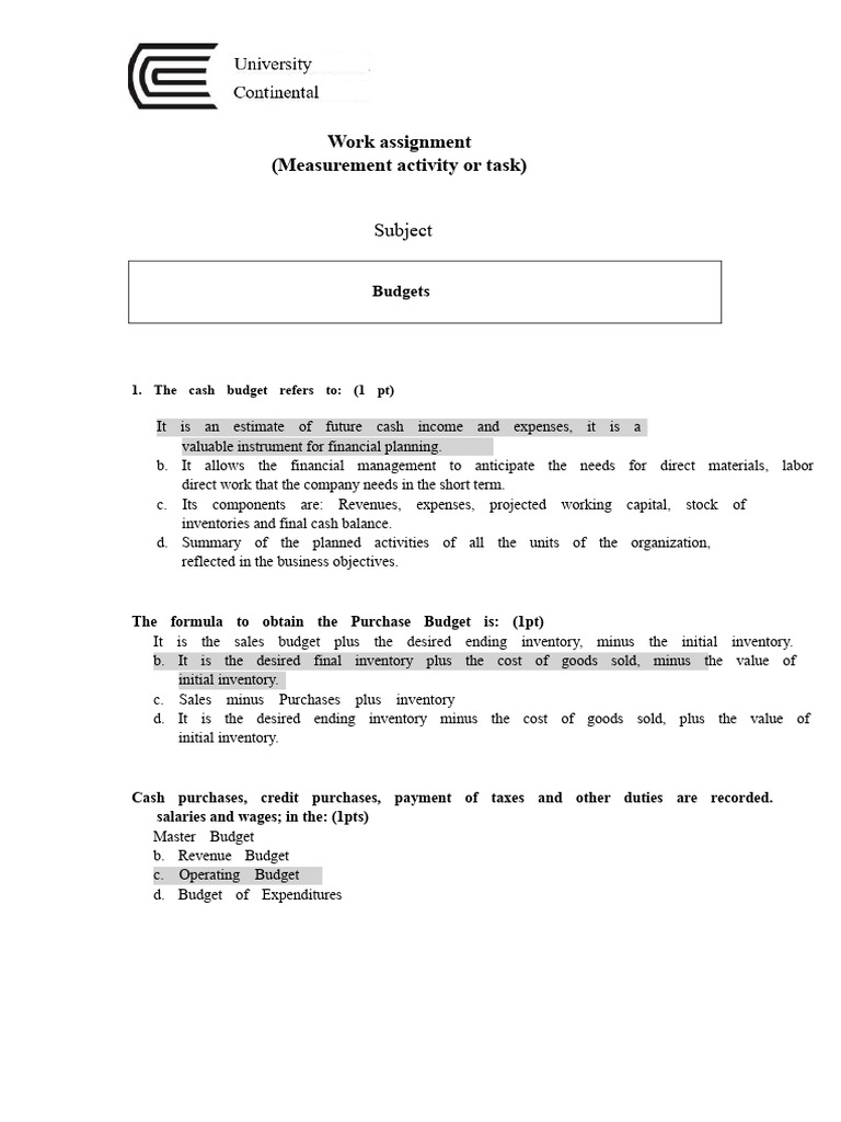 PA3_TaskC | PDF | Expense | Budget