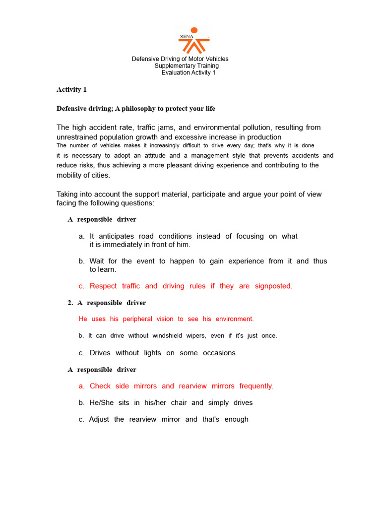 Defensive Driving: Principles & Practices | PDF | Risk | Driving