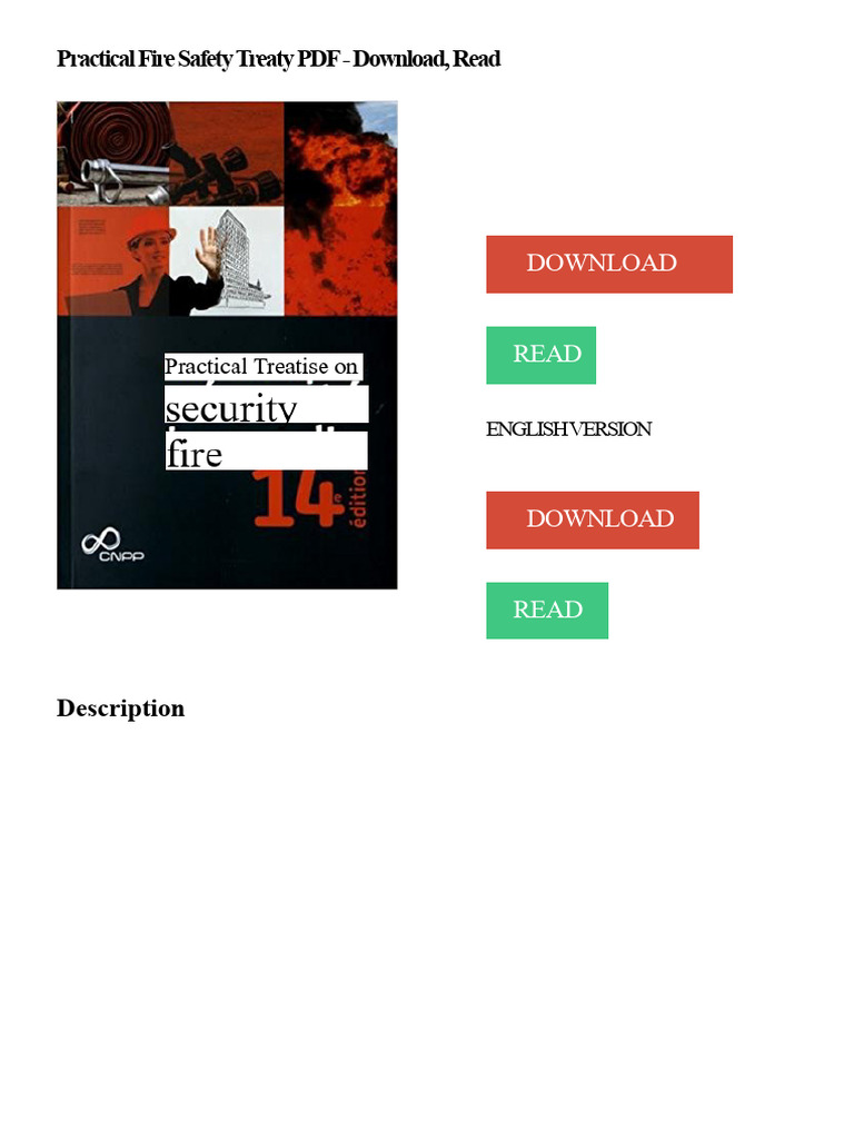 Practical Fire Safety Treaty PDF Download | PDF | Books | Fire Safety