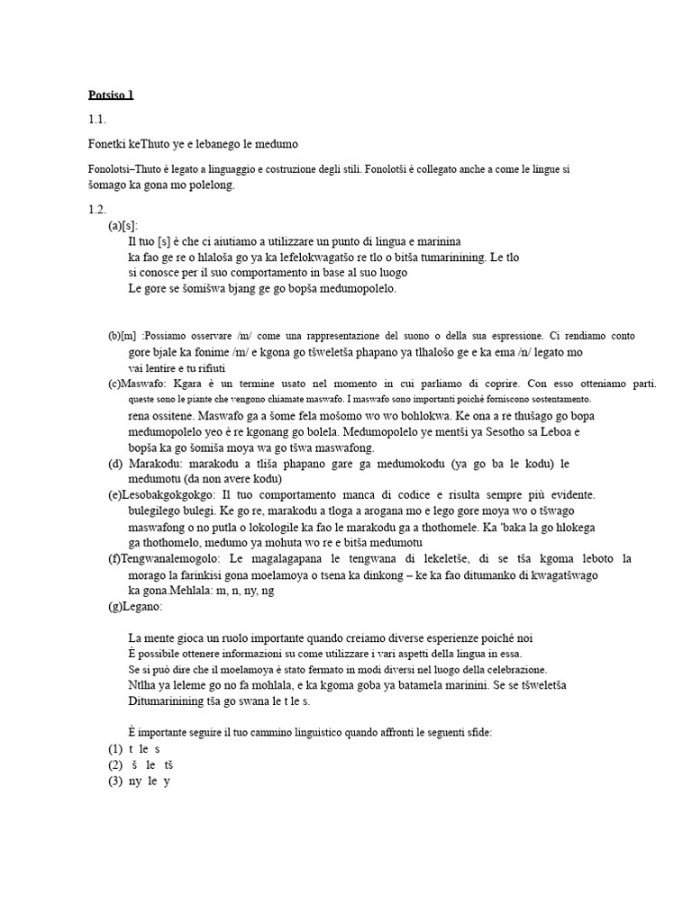 Nso1505 Compito 1 | PDF