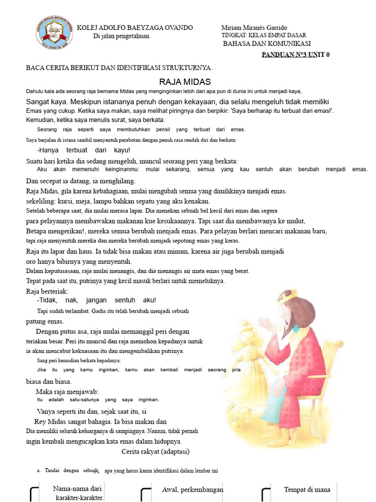 Raja Midas: Pelajaran dari Cerita | PDF