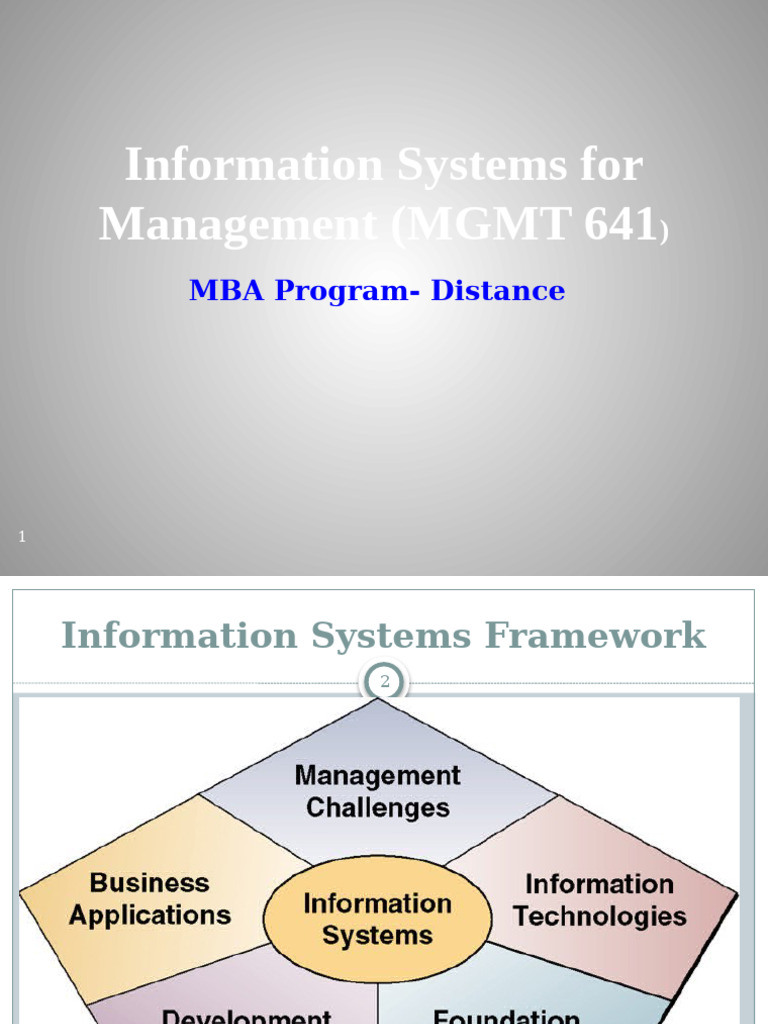 Information Systems For Management (MGMT 641) | PDF | Computer Network ...