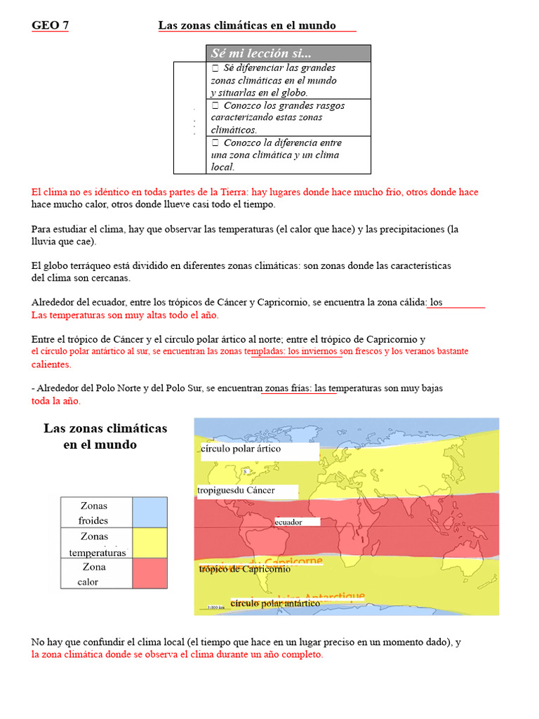 Zonas Climáticas del Mundo: Guía Esencial | PDF | Clima | Clima templado