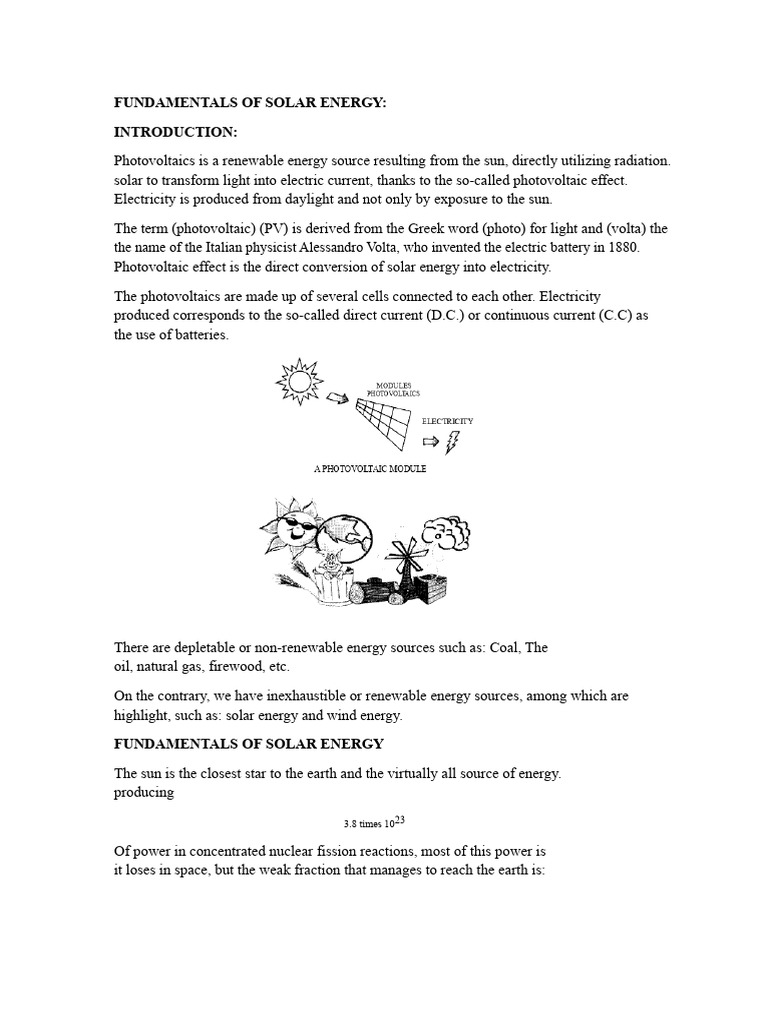 Fundamentals of Solar Energy | PDF | Solar Energy | Photovoltaics