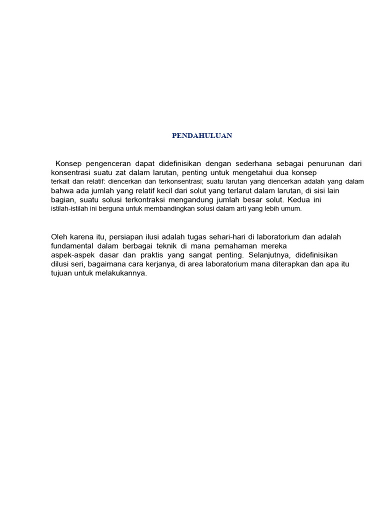 Dilusi Seri | PDF