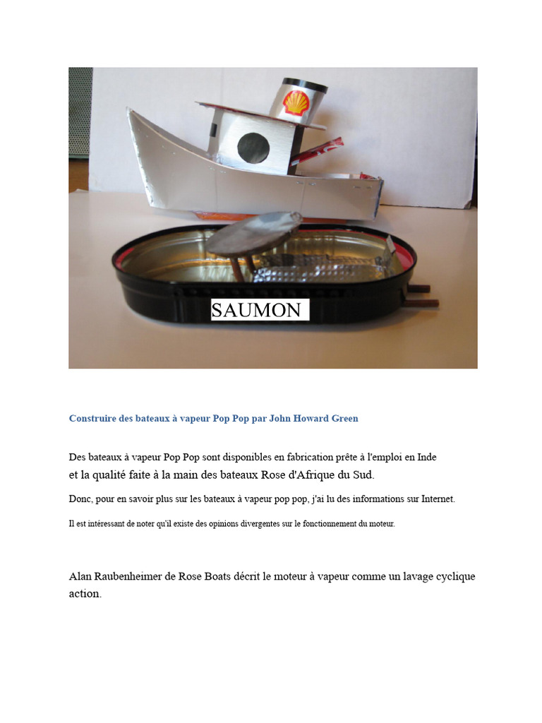 Construire un bateau Pop Pop maison PDF — free download