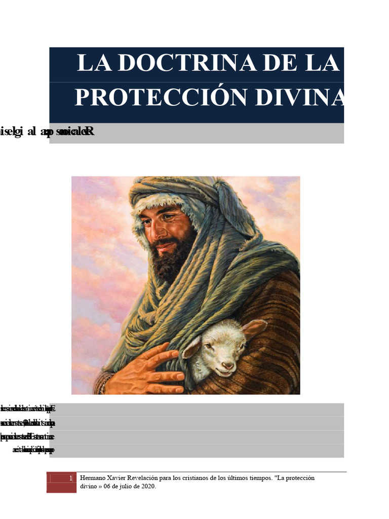 Protección divina en tiempos difíciles | PDF | Oración | Cristo (título)