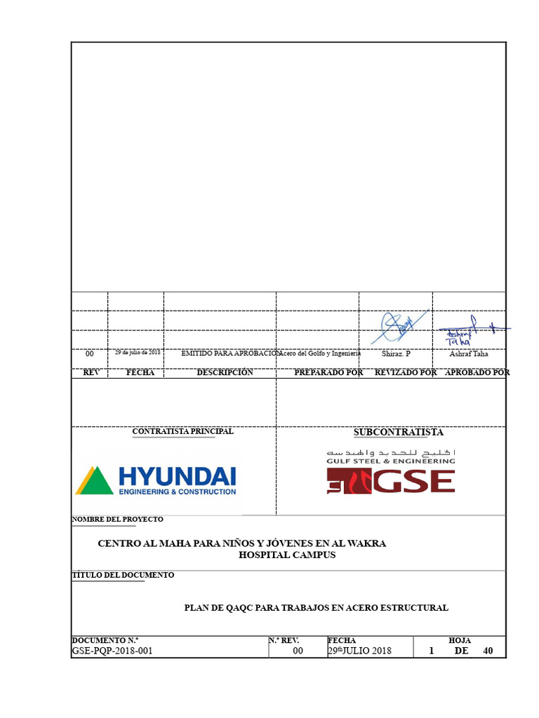Plan de QAQC | PDF | Calidad (comercial) | Sistema de manejo de calidad
