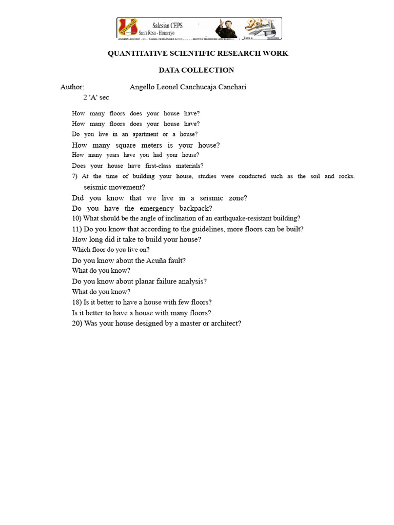 Example of Data Collection Matrix | PDF