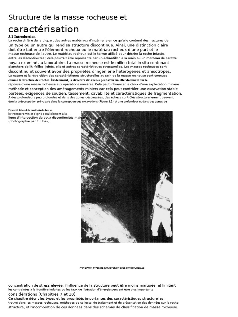Structure Et Caractéristiques Des Masses Rocheuses | PDF | Faille ...