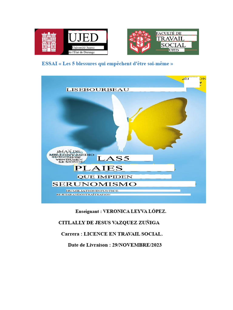Cinq blessures qui freinent l'authenticité | PDF | Peur | Concept de ...