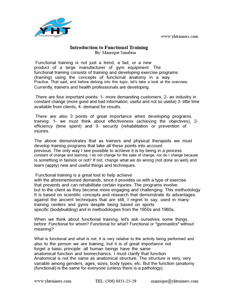 Understanding Functional Fitness | PDF | Anatomical Terms Of Motion ...