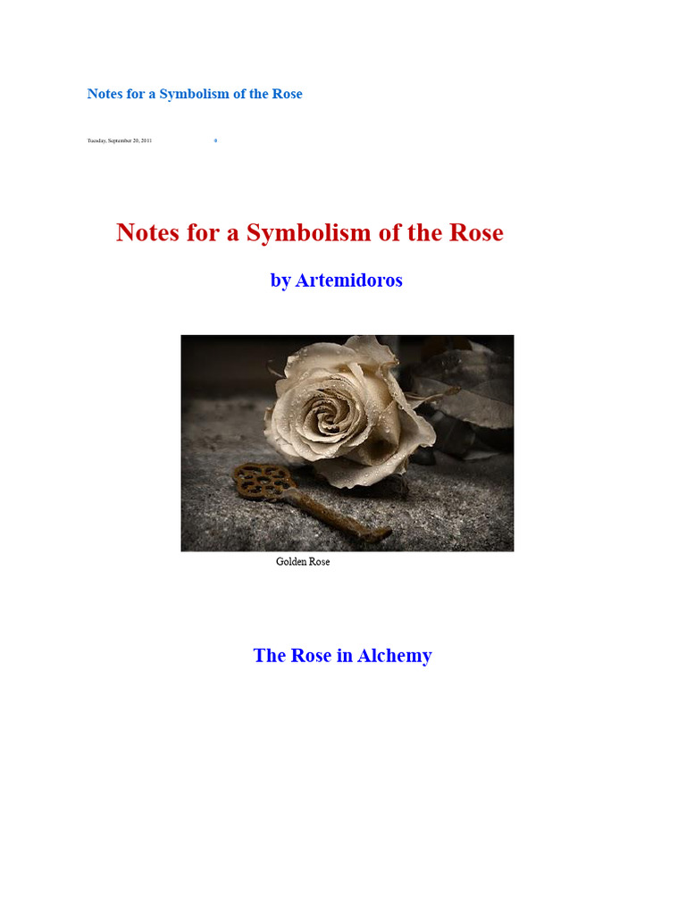 Masonic Symbolism of the Rose | PDF | Rosicrucianism | Mary, Mother Of ...