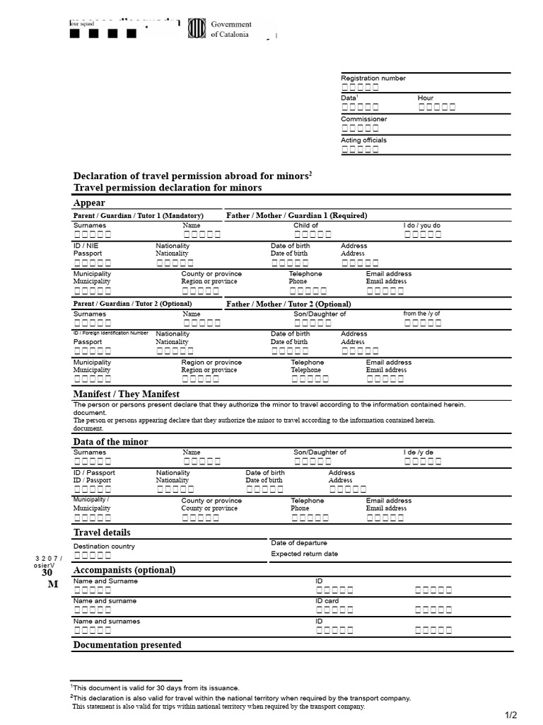 7864 - PR - M - 03 - Declaration - of - Travel - Permission - To ...