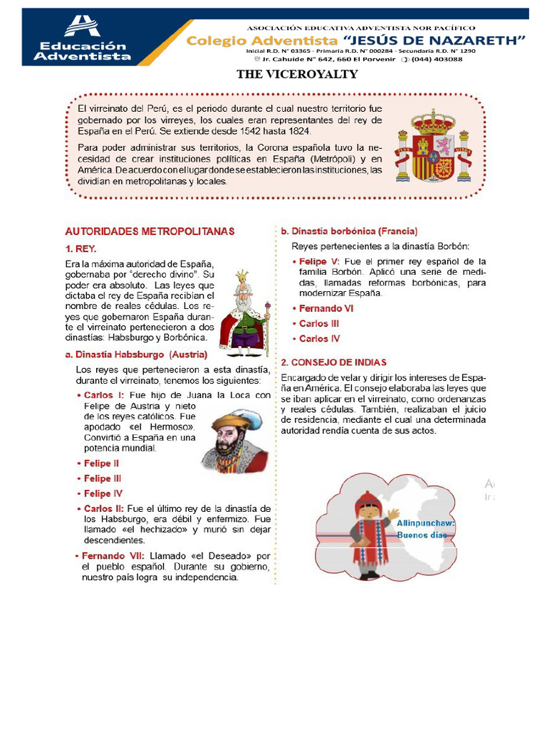 Overview of the Viceroyalty of Peru | PDF | Peru | Spanish Colonization ...
