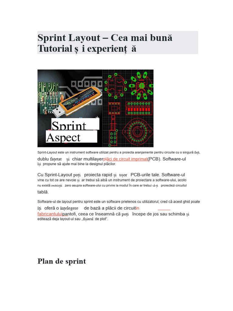 Sprint Layout - Tutorialul Și Experiența Ultimativă | PDF