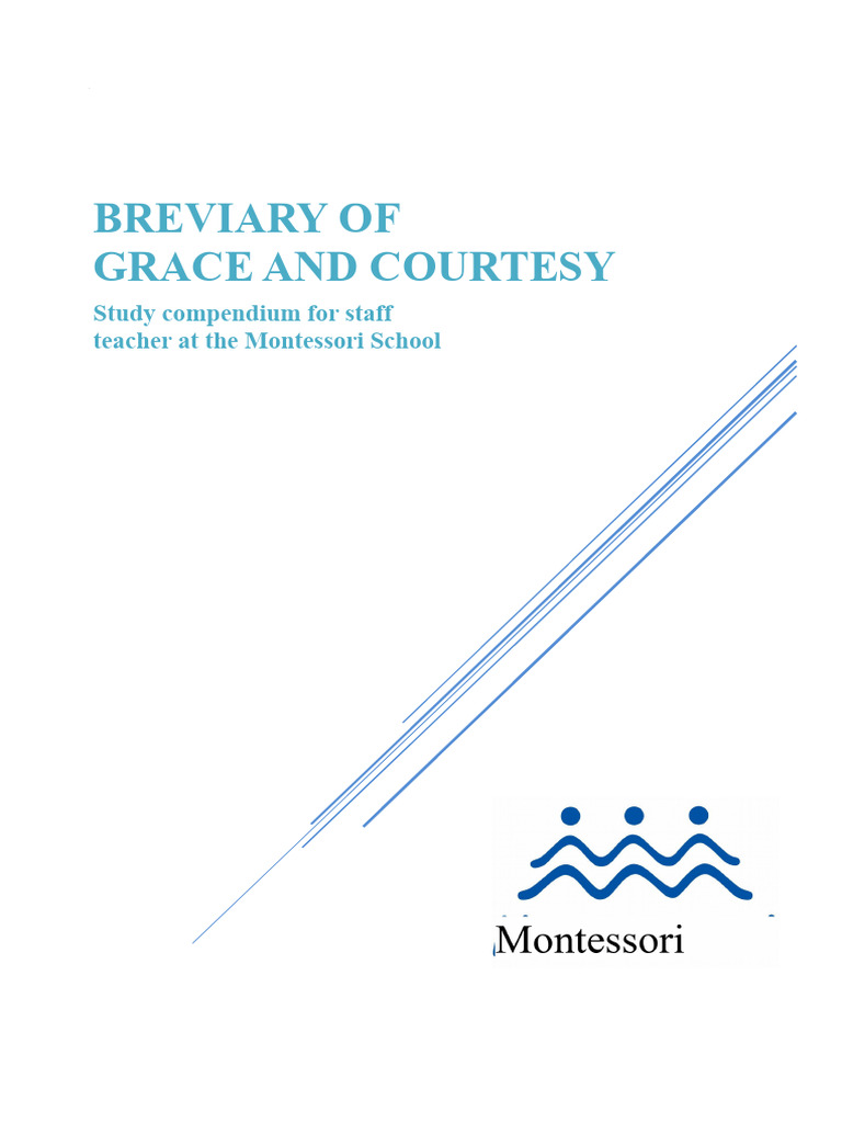 Montessori Grace and Courtesy Guide | PDF | Mind | Love