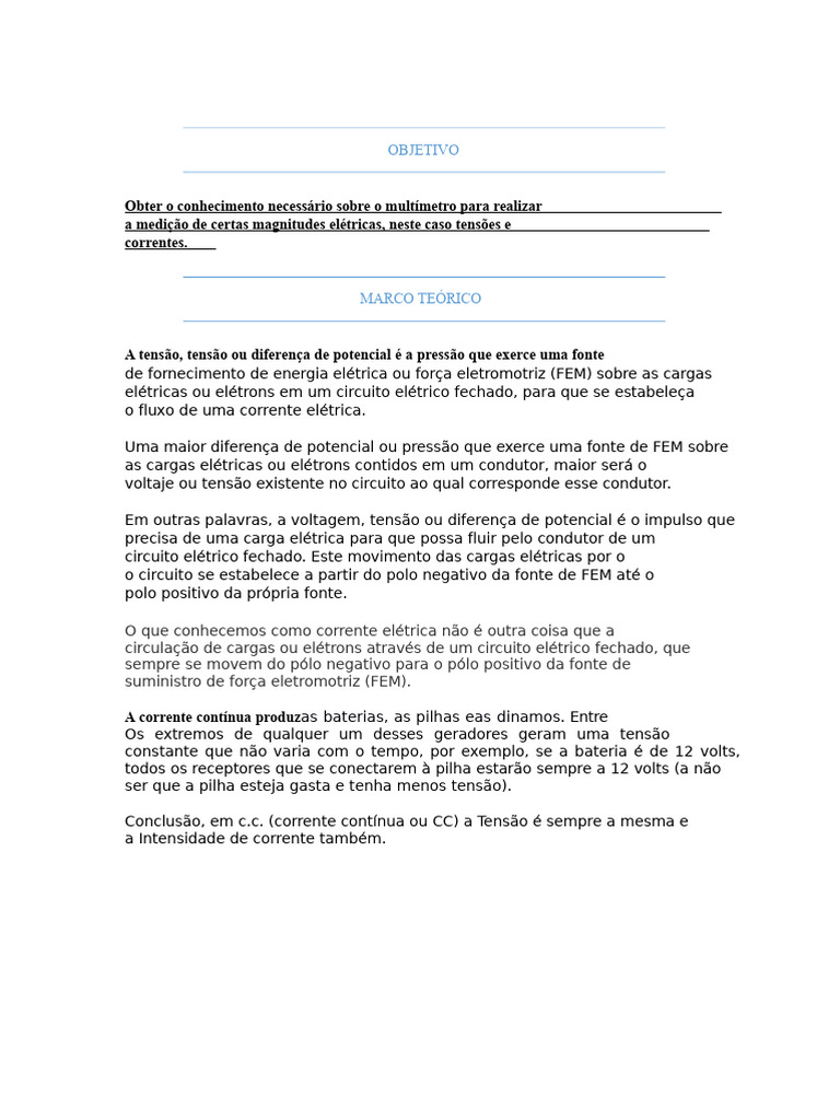 Prática #3 Laboratório de Física 3 | PDF | Rede elétrica | Eletricidade