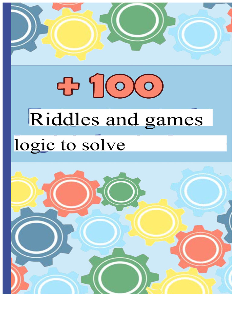 100 Riddles and Logic Games to Solve | PDF | Barrel | Hamburgers