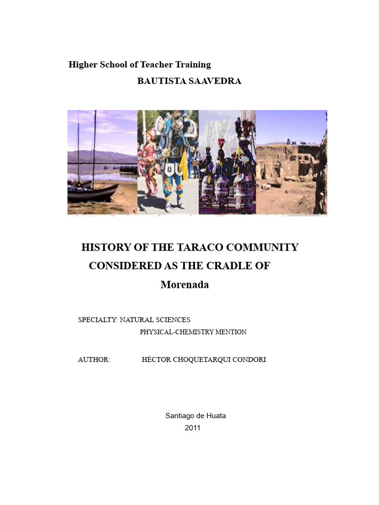 History of Taraco Community in Bolivia | PDF | Agriculture | Tourism
