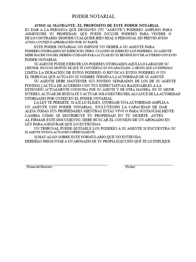 Poder Notarial en México | PDF | Propiedad