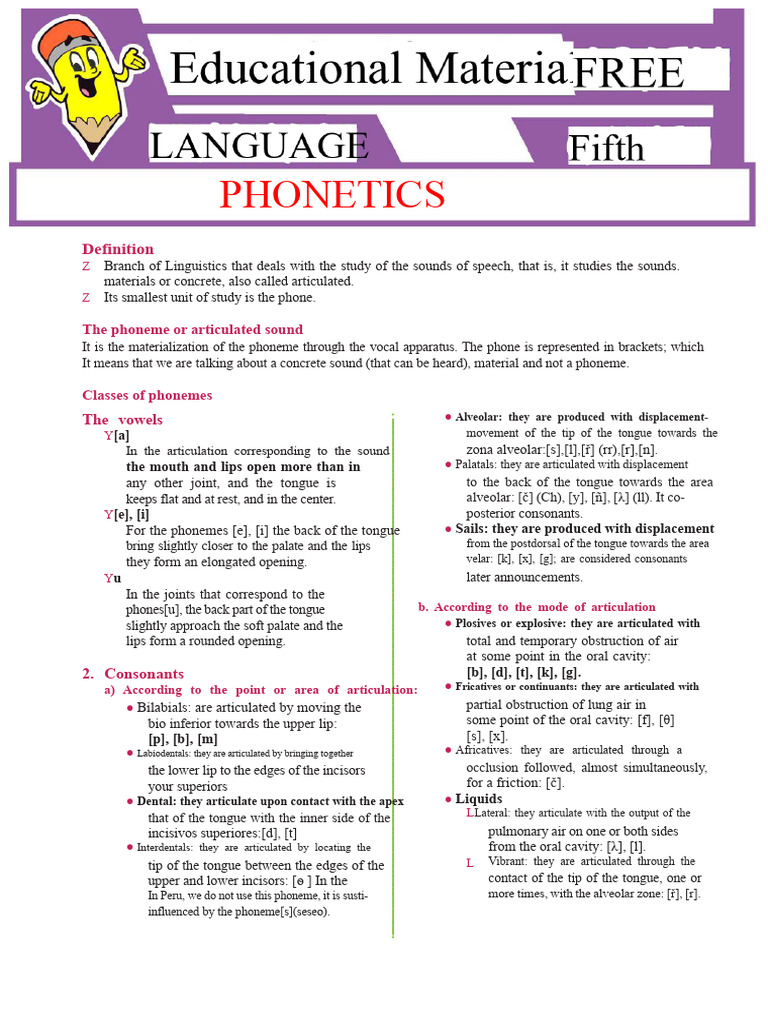 Understanding Phonetics and Sound Articulation | PDF | Consonant ...