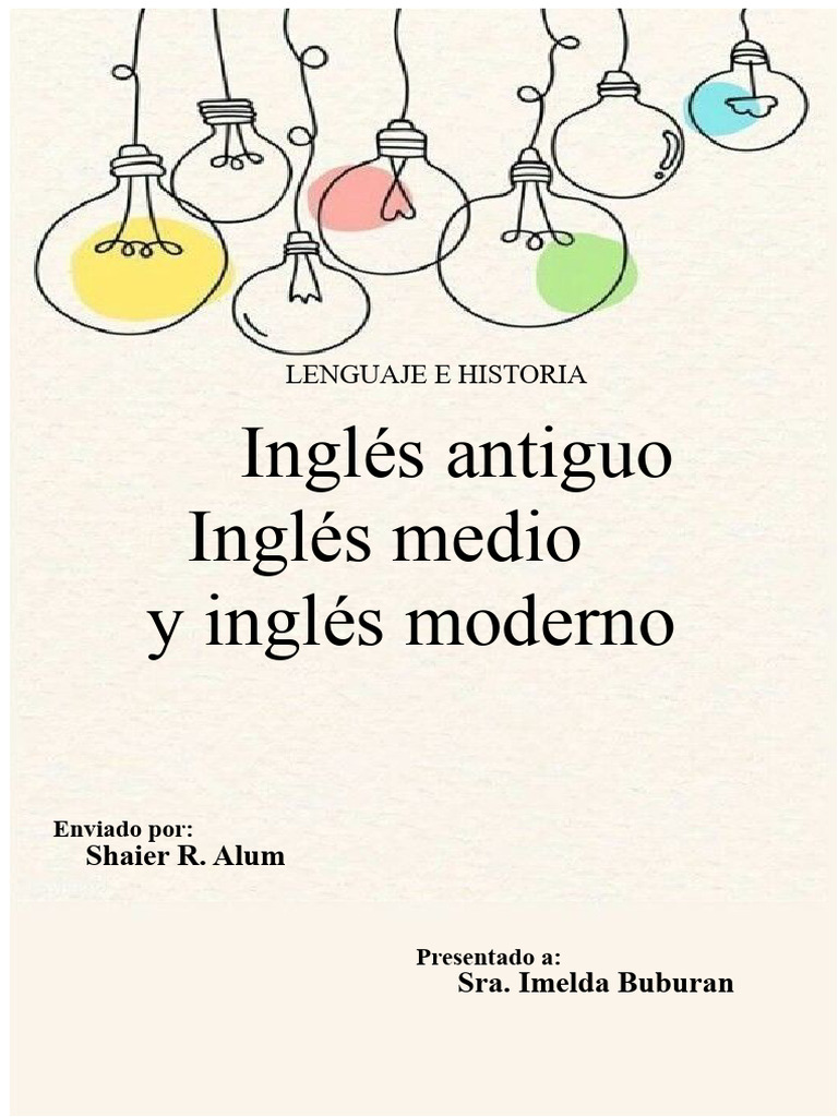 Evolución del Inglés: Antiguo a Moderno | PDF | Idioma en Inglés | Runas