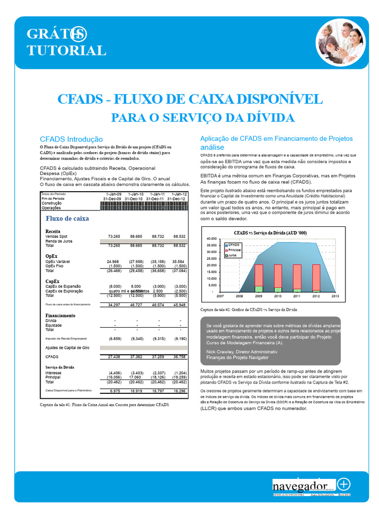 Tutorial CFADS: Fluxo de Caixa para Dívida | PDF | Fluxo de caixa ...