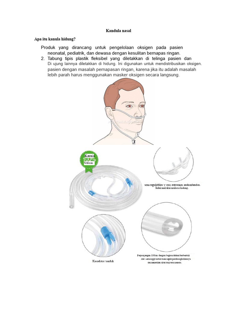 Panduan Penggunaan Kanula Hidung | PDF