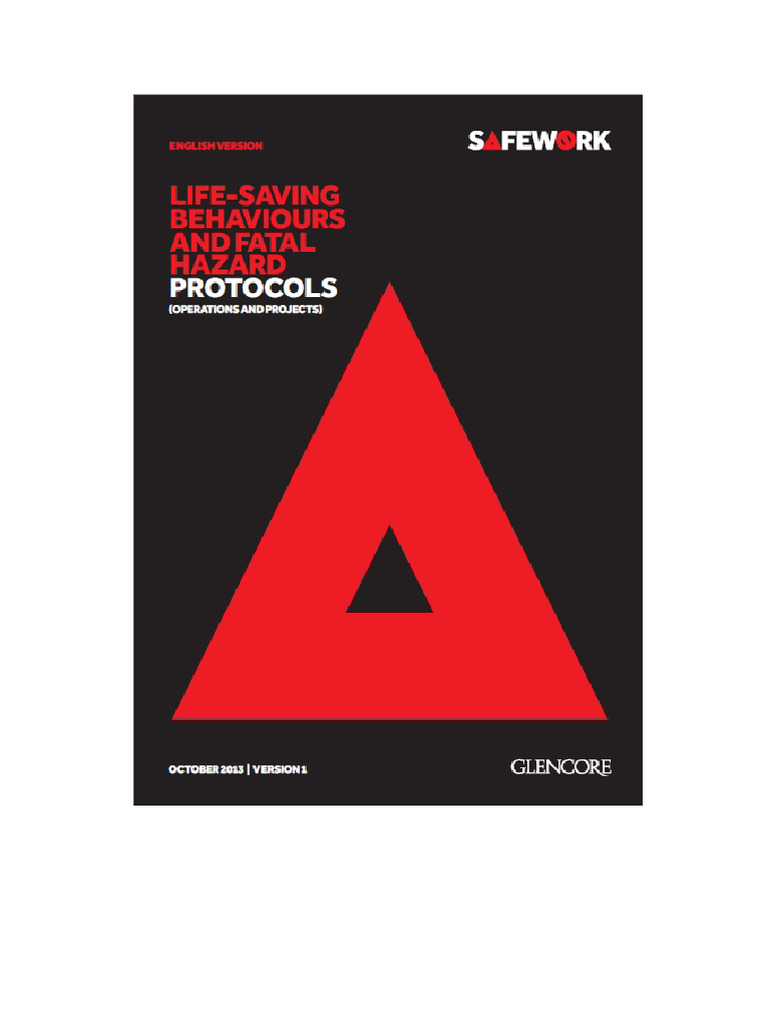 Glencore's SafeWork Life-Saving Protocols | PDF | Risk Assessment | Risk