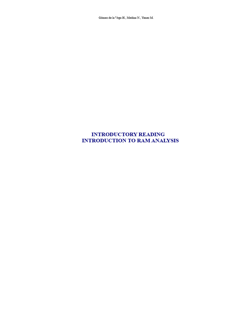 RAM Analysis for Production Systems | PDF | Reliability Engineering ...