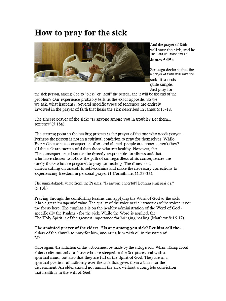 Effective Prayers for Healing the Sick | PDF | Prayer | Jesus