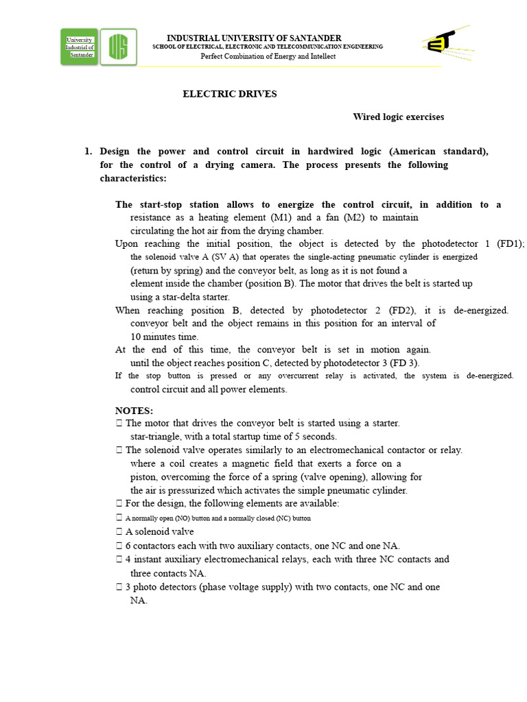 Wired Logic Exercises | PDF | Relay | Electrical Engineering