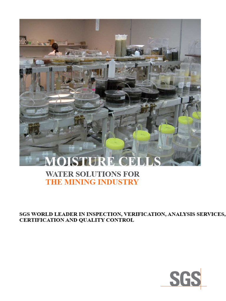 Humidity Cells for Acid Drainage Testing | PDF | Mining