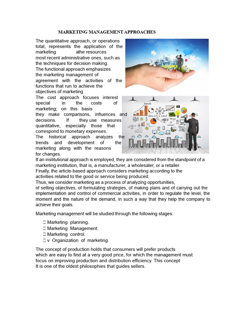 Marketing Management Approaches 2 | PDF | Marketing | Strategic Management
