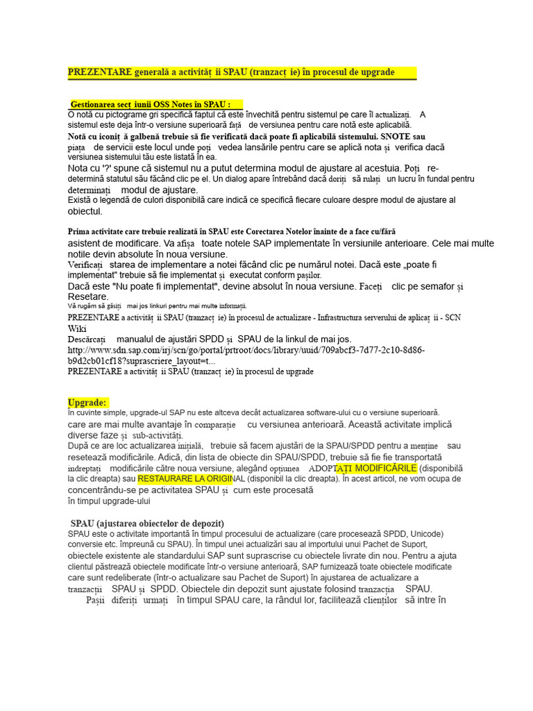 Gestionarea Secțiunii de Note În SPAU Și Gestionarea Altor Secțiuni | PDF