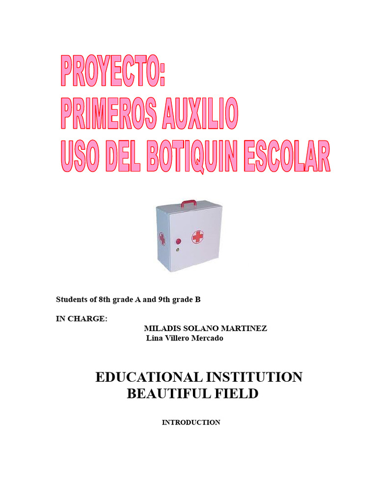 First Aid Project. | PDF | First Aid | Knowledge